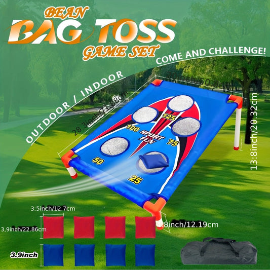 Bean Bag Toss Game Set – 5-Hole Scoring Board, 8 Bean Bags & Carry Bag | Outdoor Indoor Fun for Kids & Adults | Camping Parties Beach Backyard | Birthday Halloween Christmas Gift