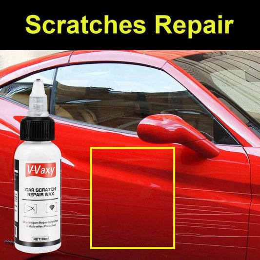 Car Scratch Remover Kit – Paint Scratch Repair Wax with Sponge & Towel, Deep Scratch Polish for All Vehicles