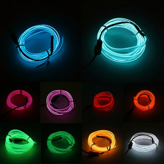 Car Interior Ambient Light Strip 3M, APP Control Music Sync 7-Color LED Atmosphere Lighting Kit for Door Console Dashboard, Rhythm-Reactive Neon Accent Lights for All Vehicles