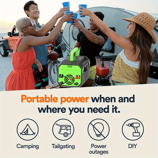 Power Inverter 1000W 500W DC 12V to AC 110V/120V – Dual USB, Type-C, LCD Display, Car Truck Boat Outdoor Camping Travel Portable Converter