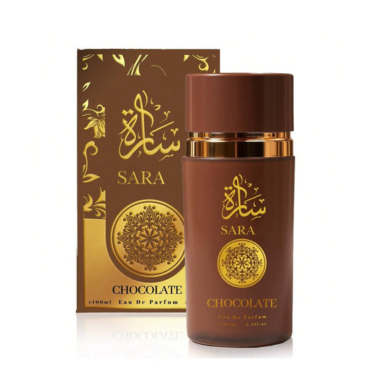 Women's Perfume Sarah Chocolate Gourmand Eau de Parfum — Long Lasting Sweet Floral Fragrance 3.4 oz | Cocoa, Vanilla & Amber | Romantic Gift for Her