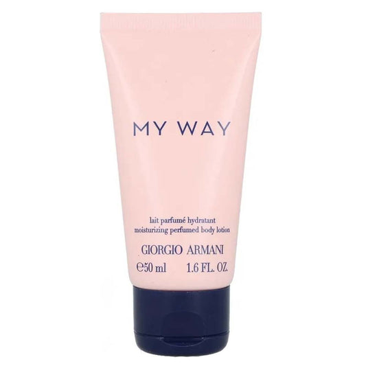 Perfumed Body Lotion Giorgio Armani My Way for Women Moisturizing Floral Scented Hydrating Skin Softening Body Cream with Signature Fragrance 1.6 oz 50ml Travel Size