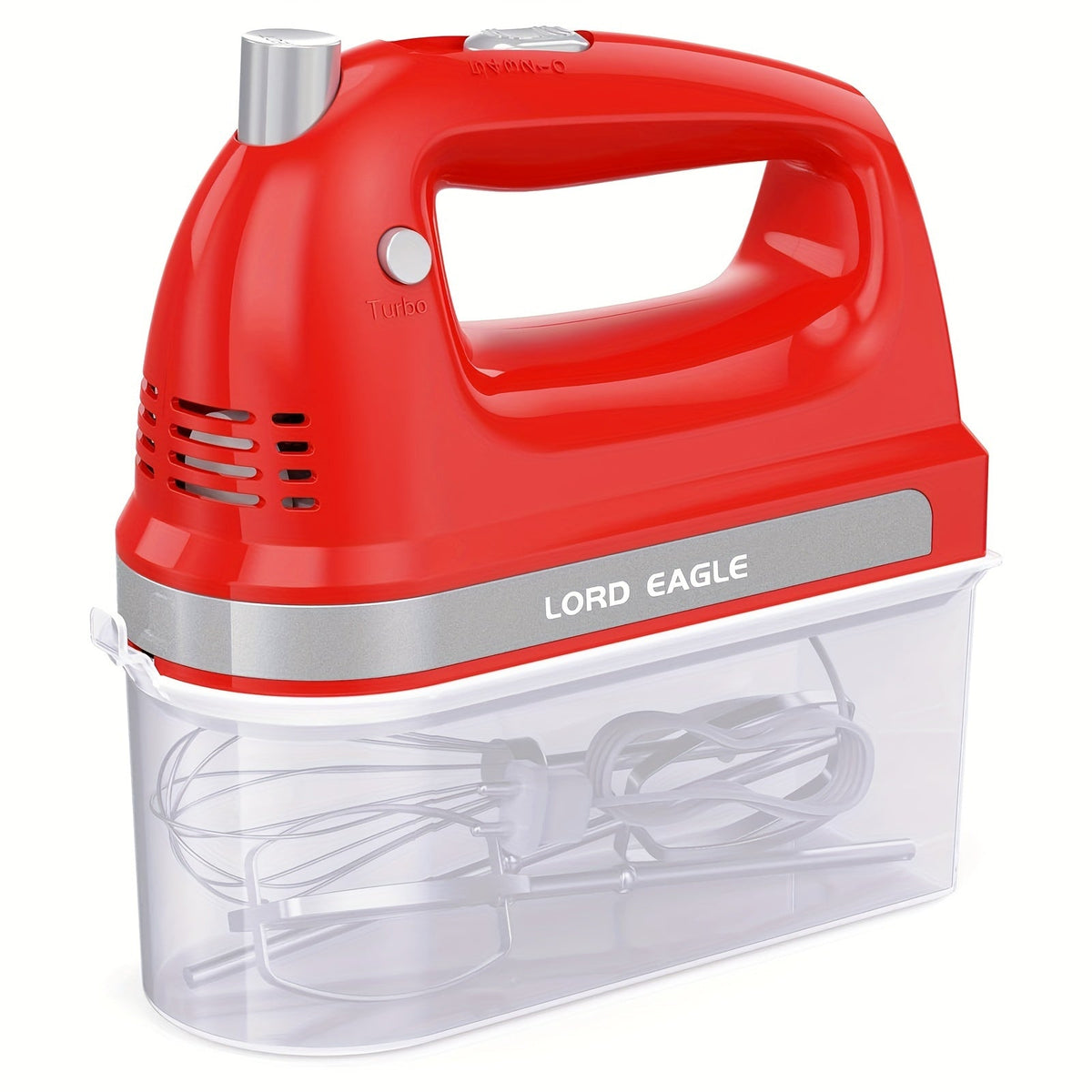 Hand Mixer Electric 300W with Stainless Steel Attachments & Storage Case - 5-Speed Control for Baking Cakes