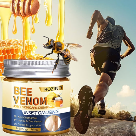 Bee Venom Cream for Joint & Skin Care 3 Pcs 50g Each - Moisturizing Brightening Body Cream with Vitamin C for Dry Rough Skin on Arms Legs Knees Ankles Elbows Unisex Daily Body Moisturizer