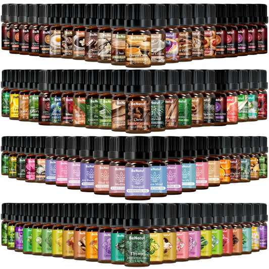 Essential Oil Set for Diffuser Humidifier Candle Making, Woody Coffee Date Night Garden Aroma Botanical Fragrance Oils, Sandalwood Cedarwood Lavender Peppermint Scents, Christmas Valentine Gift 12-24pcs