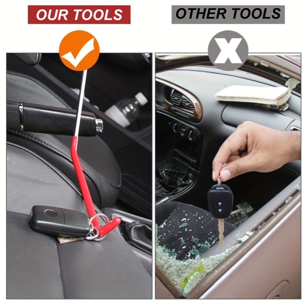 14-Piece Car Tool Kit Automotive Repair Hand Tool Set – Essential Vehicle Maintenance Kit No Battery Required for Home Garage & Roadside Emergency
