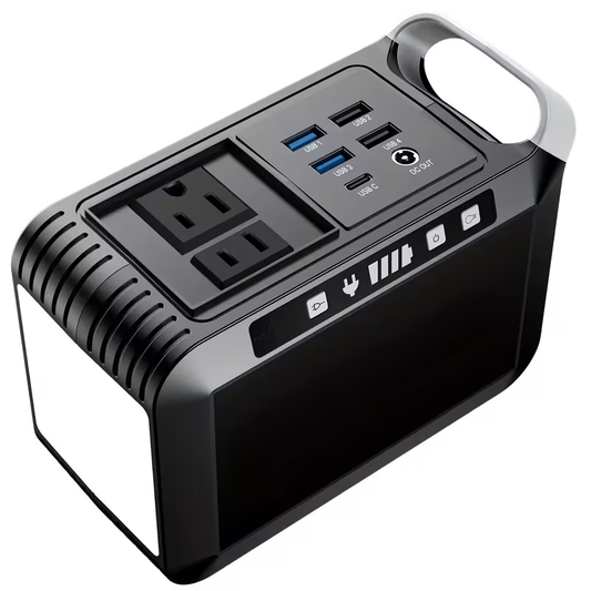 Portable Power Station 88/148/172Wh with AC Outlet 110V, Solar Generator for Camping, USB3.0 QC Fast Charge