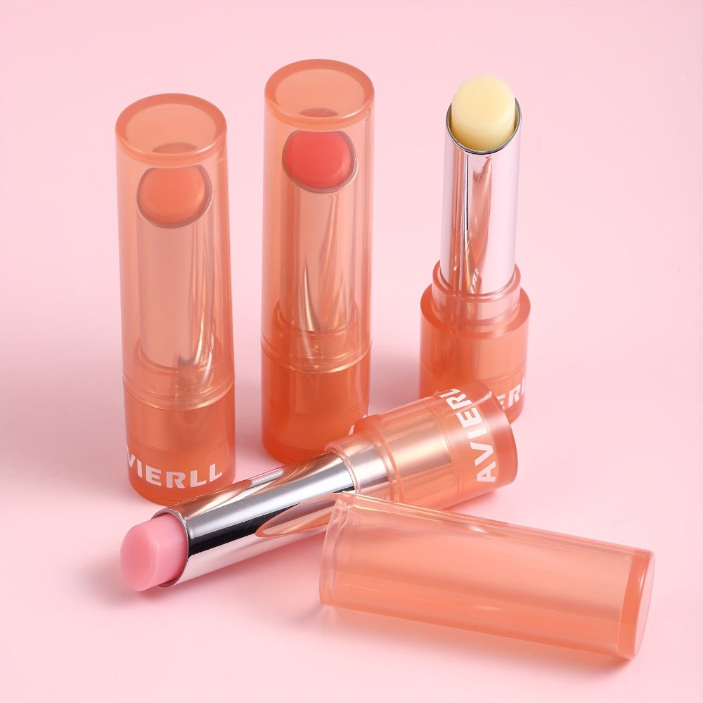Four-Piece Moisturizing Lip Balm Set with Vitamin E and Plant Oils for an Everyday Lip Care Routine