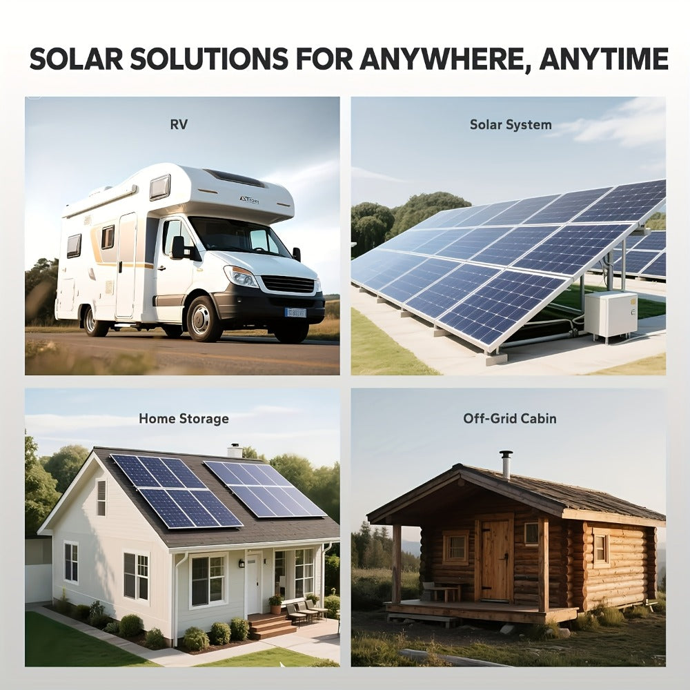 100A MPPT Solar Charge Controller with LCD Display Auto Tracking for 12V 24V 36V 48V Systems Lead-Acid Lithium LiFePO4 Batteries Off-Grid Solar RV Boat Camper