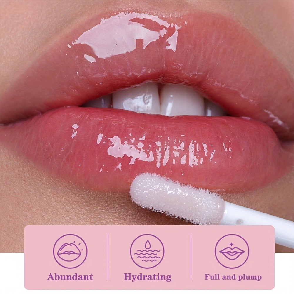 30g / 1.05oz Fumerry Lip Collagen Strawberry-Labeled Pump Bottle with Pink Applicator and 9.7cm Height