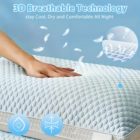 Cooling Bed Pillows 2-Pack – Neck Support for Side, Back & Stomach Sleepers | Machine Washable | Soft Polyester Fill | Perfect for Bed, Sofa & Dorm
