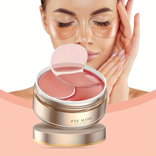 Caffeine Under Eye Patches 60pcs Depuffing Dark Circle Reducer with Hyaluronic Acid Collagen Glycerin Deep Hydrating Moisturizing Eye Mask Hypoallergenic All Skin Types Men Women Gift