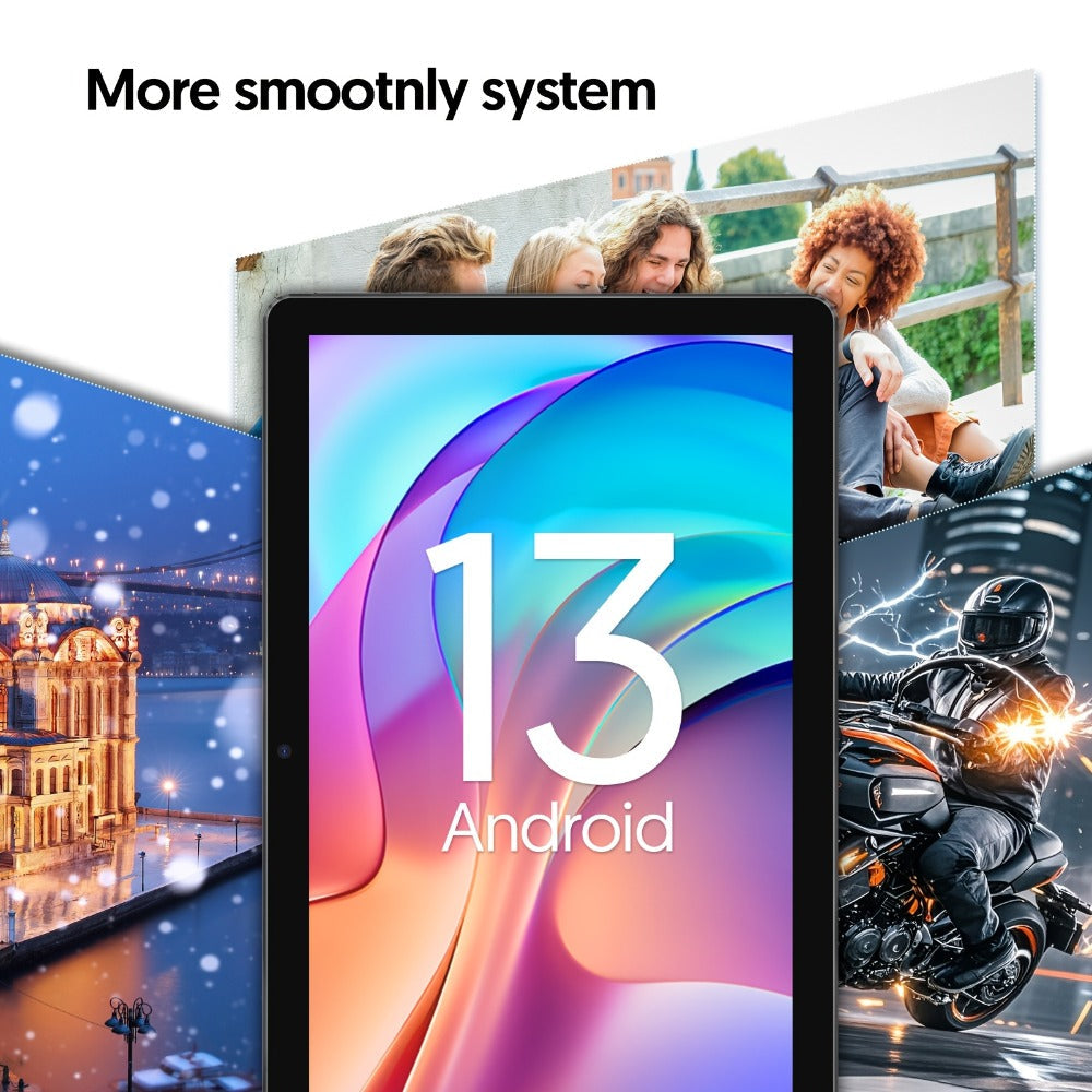 Android Tablet 10-Inch with Android 13, 7GB Total RAM, 64GB Internal Storage and 1TB Expansion Support