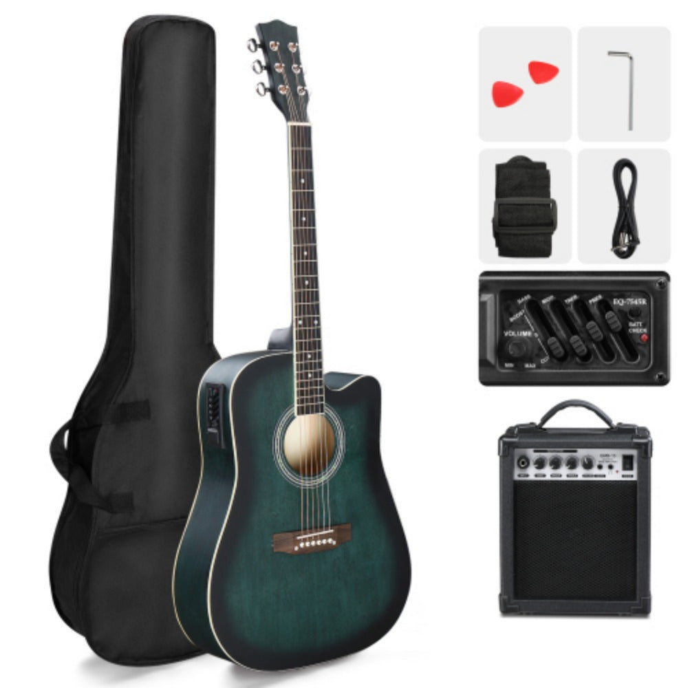 Acoustic Guitar shown in the Dark Green option