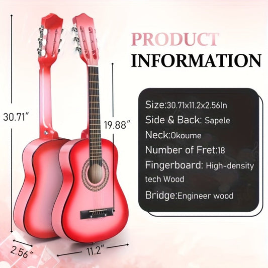 Acoustic Guitar, Light Sky Blue, 30 inch, Glarry, 30-Inch, Size for Lessons and Practice detail image