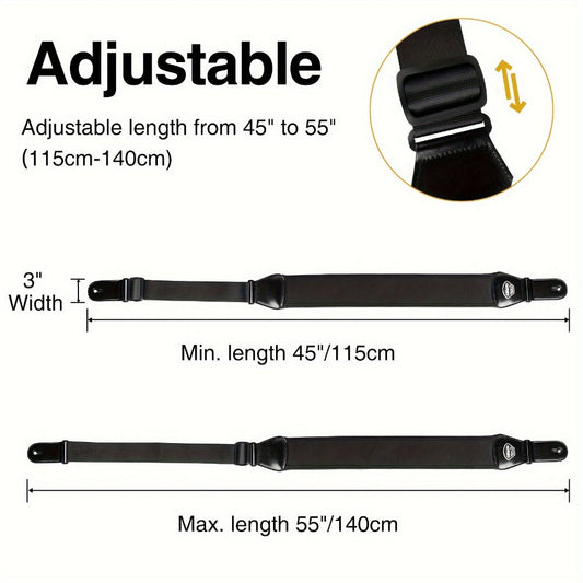 Adjustable Guitar Strap, Adjustable, 3 Inch, LGS-5, Inch, Wide for Supporting A Guitar detail image