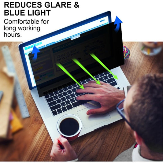MacBook Air 13.6 Privacy Screen Filter 2022-2025 M2 M3 M4 - Removable Matte Anti-Glare Blue Light Blocking Protector, Anti-Scratch Anti-Fingerprint, Secure Magnetic Attachment, Eye Strain Relief