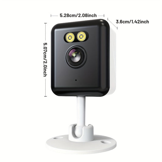 AI-Powered 3MP Indoor Security Camera 2-Pack, Humanoid Detection, Alexa Compatible, Full-Color Night Vision, Two-Way Audio, Smart Motion Alerts, 2.4G WiFi – Home Baby Pet Video Monitoring