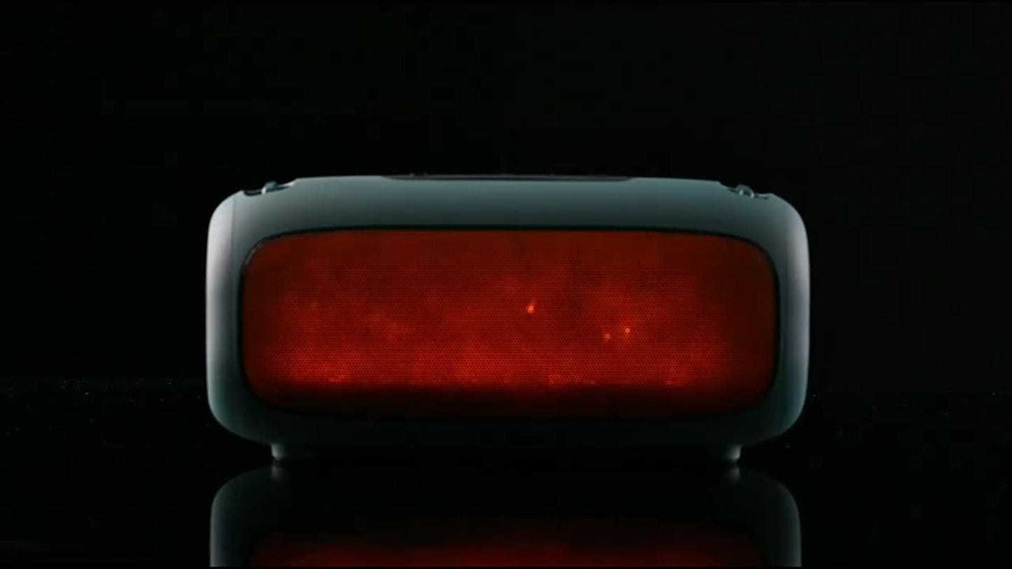 Portable Bluetooth Speaker with Bluetooth 5.3, TWS, 1800mAh Battery, LED Light, AUX and TF Input