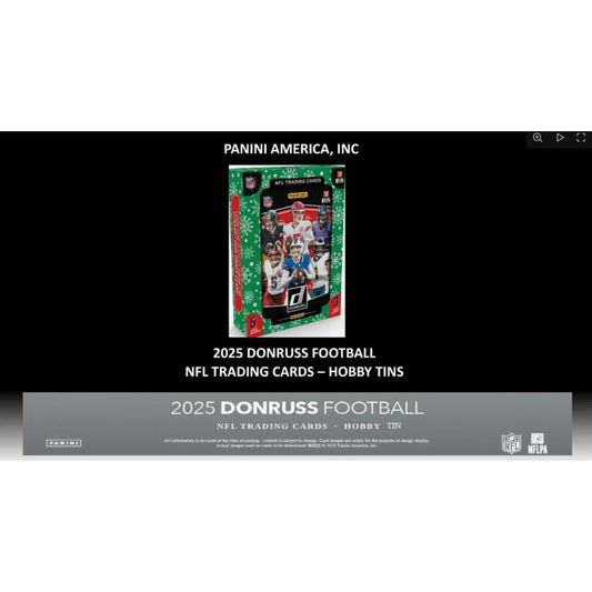 2025 Panini Donruss Football Holiday Tin + Jumbo Value Pack Bundle – 3 Exclusive Press Proof Purple Cards, 400-Card Base Set, Gridiron Kings & Rookie Hits for NFL Collectors