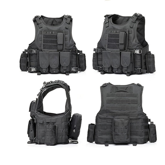 Tactical Outdoor Training Vest for Men Women – Lightweight Protective Hiking Vest with Multi-Pocket Design, Breathable & Adjustable, Ideal for Trekking Camping Hunting Fishing