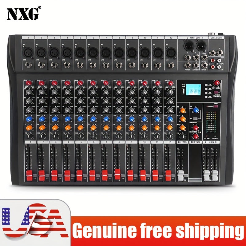 Audio Mixer shown in the 12-channel mixer option