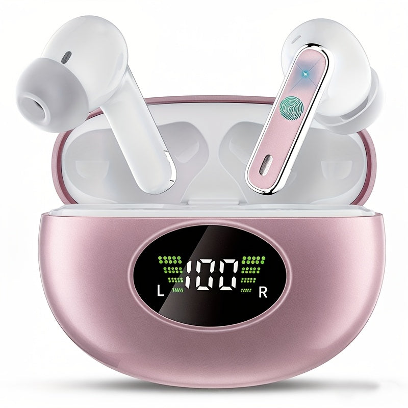 True Wireless Earbuds Bluetooth 5.4 In-Ear Set with 40-Hour Total Playtime, LED Case and Call Noise Reduction