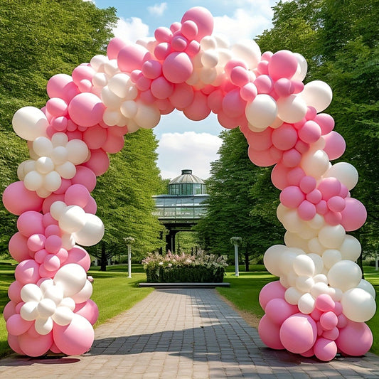 Balloon Arch Kit with Base Stand – Adjustable Floor Arch Stand, Water Fillable Base, Pump & Clips Included, 108x96in for Birthday Wedding Graduation Halloween Christmas Party Decorations