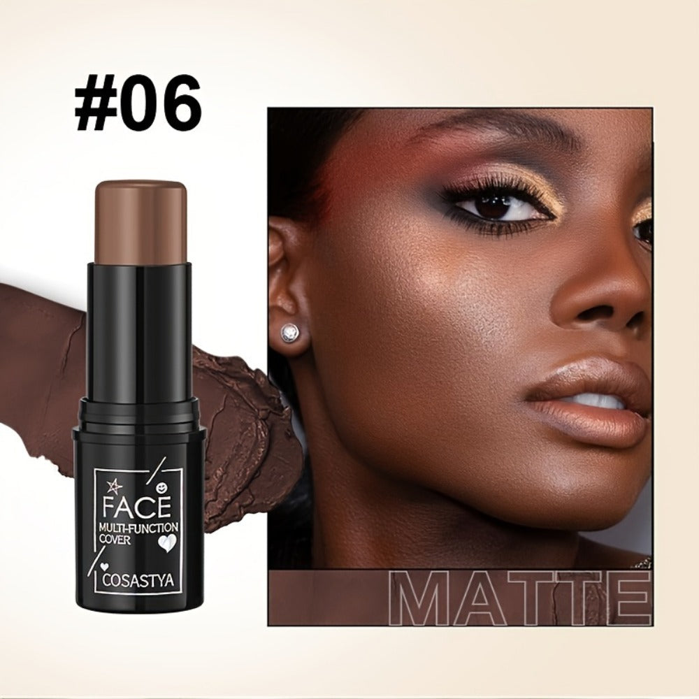 Six-Piece Cream Makeup Stick Set with Visible Pink and Brown Tones in the Exact 6 Pieces Option