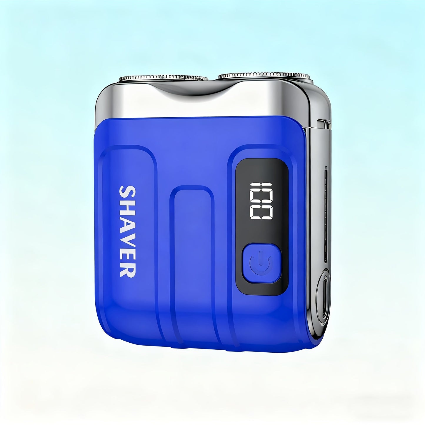 Electric Shaver Mini Dual-Head Rotary Razor with USB Charging, One-Button Control and Eleven Style Options