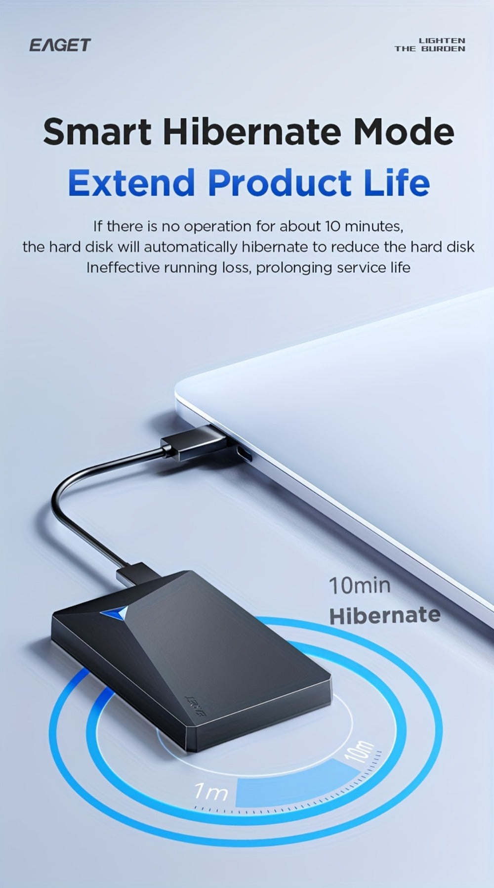 Portable External Hard Drive USB 3.0 High-Speed Mechanical HDD Mobile Backup Storage Plug & Play for PC Desktop MacBook PS4 Xbox Smart TV – EAGET Compact Travel Hard Disk
