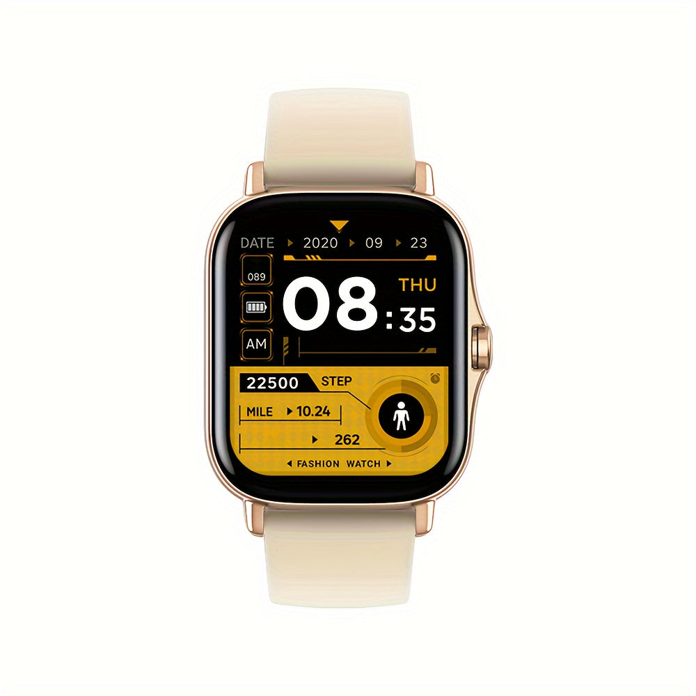Smartwatch – with Pedometer, Calorie & Distance Tracker, Customizable Watch Faces, Call & SMS Alerts, Multi-Sport Modes – Unisex Android…