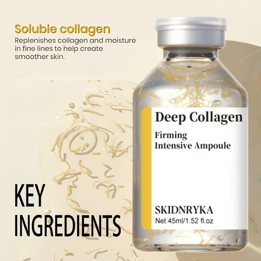 Collagen Serum with Niacinamide & Hyaluronic Acid, Deep Hydration Firming Plumping Skin Tightening Face Serum for All Skin Types, Brightening Even Skin Tone Anti-Aging Essence – 2pcs x 1.52oz