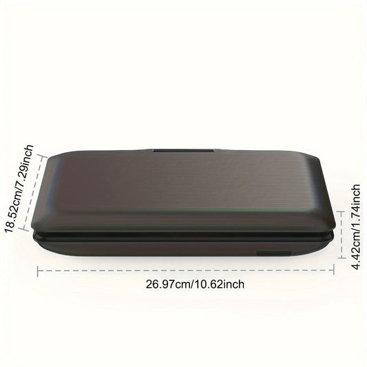 9 Inch Portable DVD Player for Kids Car Travel, Rechargeable Battery, Region Free, Dual Speakers, Earphone Jack, USB SD Card, Swivel Screen, Headrest Mount, Supports DVD CD VCD AVI MP3 JPEG