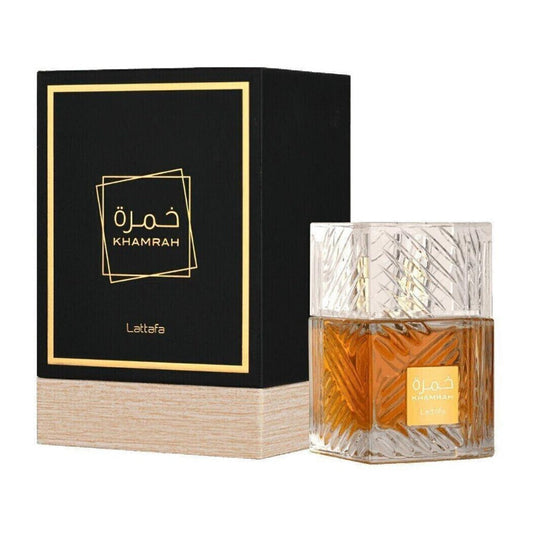 Unisex Perfume Lattafa Khamrah Eau de Parfum with Cinnamon, Vanilla and Amber in Two Formats