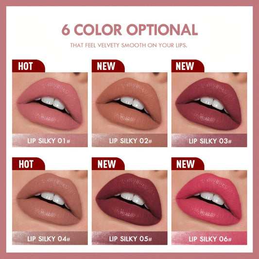 Red Lipstick Set 6pcs Waterproof — High Pigment Long-Lasting Lip Color with Moisturizing Balm, Bold Red Berry Coral Shades for All Skin Tones, Daily & Special Occasion Makeup Gift