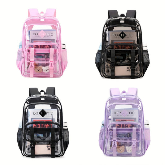 Backpack for Women – PVC, Transparent, Large Capacity, Clear – detail view 3