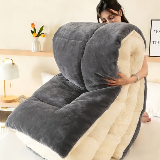 Sherpa Fleece Comforter Set Extra Thick Plush Microfiber Reversible Soft Warm Luxury Bed Blanket Twin XL Full Queen King 10 Colors Lightweight Cozy Bedding