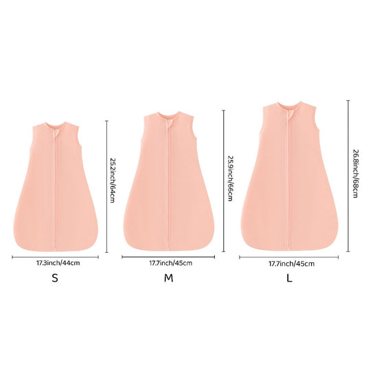 Baby Sleeping Bag 2/3pcs Two-Way Zip Wearable Blanket Anti-Kicking Swaddle 0-24 Months Boys Girls Lightweight Air-Conditioned Room