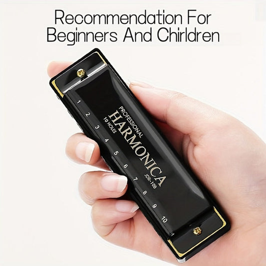 Blues Harmonica, Golden, Professional, Hole, C-Key for Blues Practice detail image
