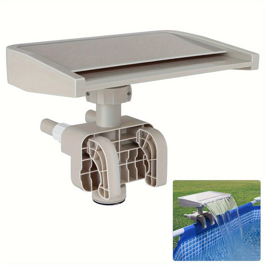 Pool Waterfall | Above Ground Pool Cascade Fountain Attachment Outdoor