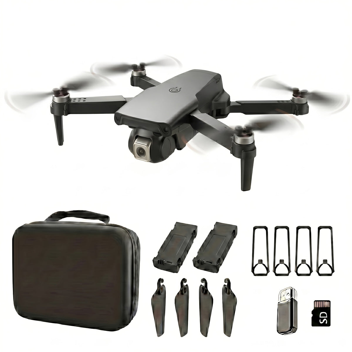 8K Brushless Motor Drone Obstacle Avoidance 2026 Upgraded Foldable Quadcopter 2 Batteries One-Button Return USB Charging Tools