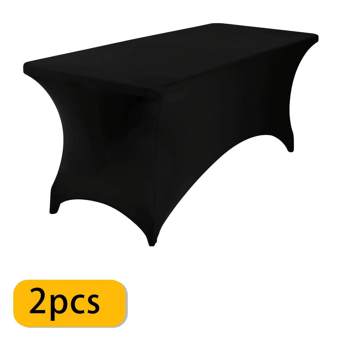 Spandex Tablecloth for 6 ft Rectangle Tables, Elastic Fitted Table Cover for Events, Parties, Weddings & Banquets