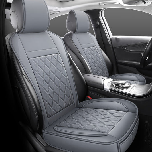 Car Seat Covers Front Pair – Universal Fit Bucket Seat Protector, Anti-Slip Full Surround High-Back Design, 15 Colors, Fits Cars SUVs Trucks