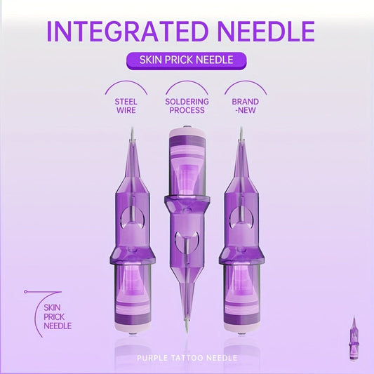 Disposable Tattoo Needles Mixed Size Sterilized RL RS M1 0.35mm – Safety Tattoo Needle Set for Tattoo Artists and Beginners, Body Art Supplies 30 40 100 Piece Bulk Pack