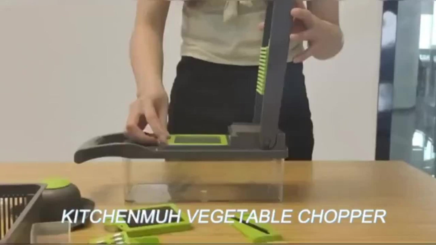 14-in-1 Vegetable Chopper and Grater with Clear Collector, Egg Separator and Upgraded Grater Checkout Option