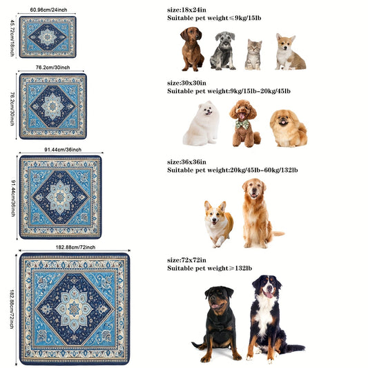 Washable Reusable Dog Pee Pads – Super Absorbent Non-Slip Puppy Training Pads in Multiple Sizes | Heavy-Duty Leakproof Pet Pads for Floor, Crate, Couch & Whelping | 3 Patterns, 4 Size Options