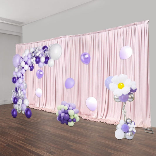 Pipe and Drape Backdrop Stand 10x20ft Heavy Duty Stainless Steel Portable Wedding Party Photography Background Support System with Base Kit for Stage Events Trade Show Display