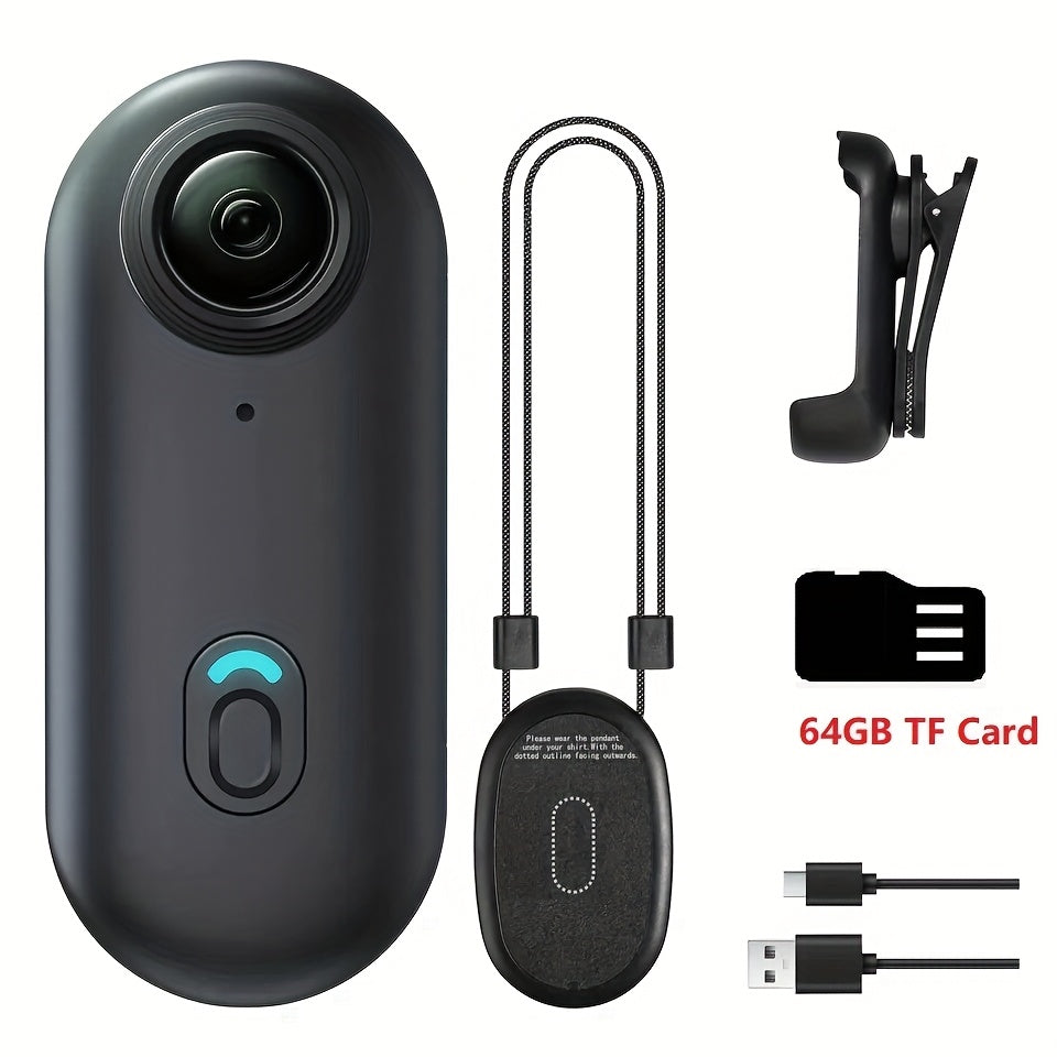 H265-Labeled Thumb Action Camera with 1080P or 4K Options, Magnetic Mount and Three Accessory Bundles