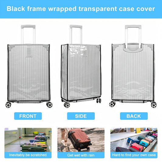 Carry On Luggage – 3 Pack, 28 Inch, PVC, Clear – detail view 2